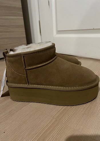 Bej Süet UGG avustralian bot - Görsel 4