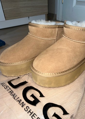 Bej Süet UGG avustralian bot - Görsel 11