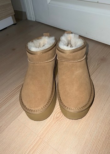Bej Süet UGG avustralian bot - Görsel 5