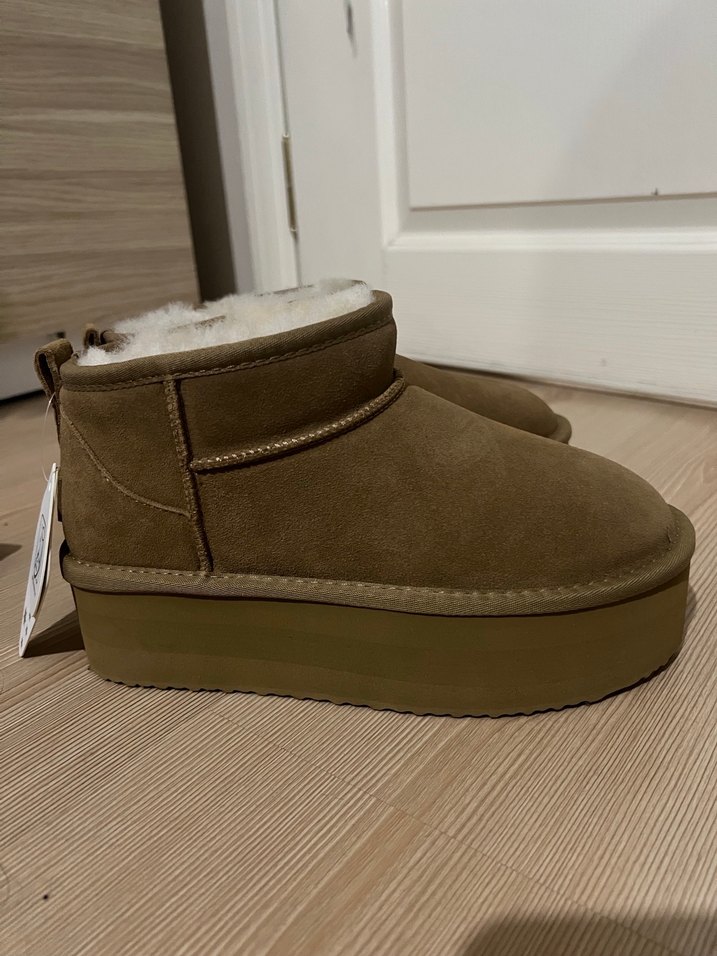 Bej Süet UGG avustralian bot - Görsel 4