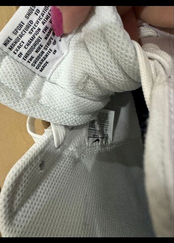 Beyaz Turuncu Nike blazer mid - Görsel 4