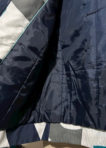 Kadın Mavi Desenli Rüzgarlık - Görsel 3