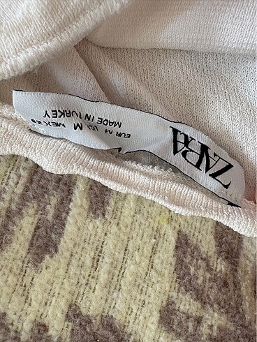 m Beden beyaz Renk Zara Askılı Bluz