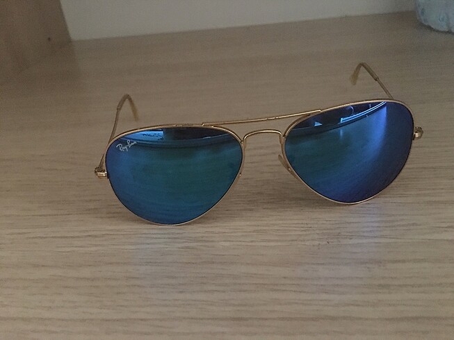 Rayban 55 aviator mavi cam