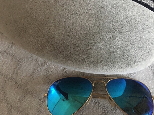 Ray Ban Rayban 55 aviator mavi cam