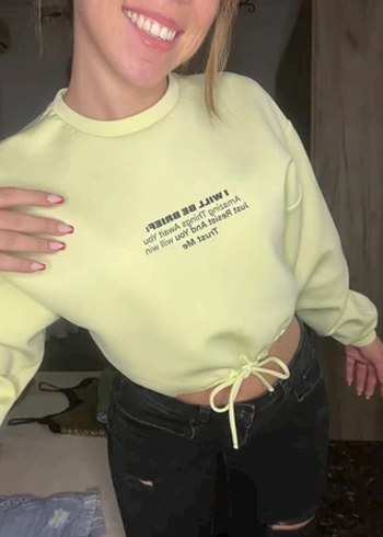Bershka Kısa Sweatshirt