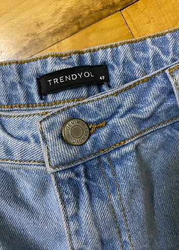 40 Beden mavi Renk Mom Jean Pantolon