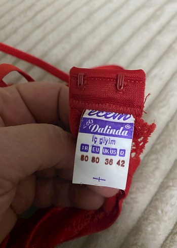 Koyu Kırmızı  Destekli Sütyen - Görsel 7