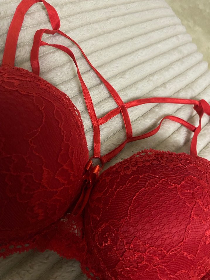 Koyu Kırmızı  Destekli Sütyen - Görsel 3