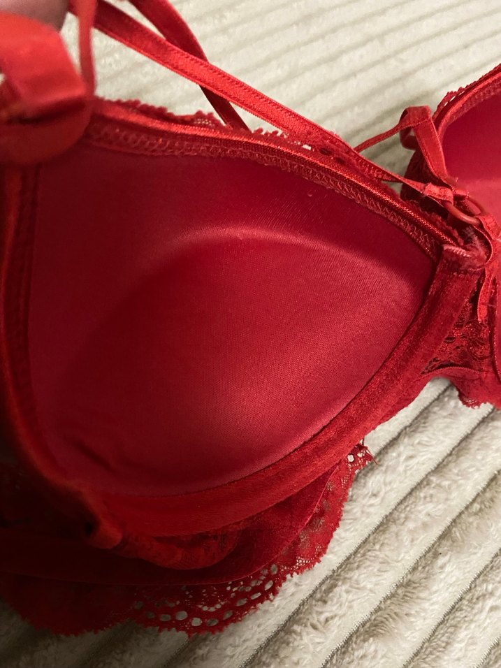 Koyu Kırmızı  Destekli Sütyen - Görsel 5