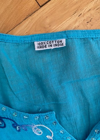 m Beden Nakışlı % 100 cotton bluzler