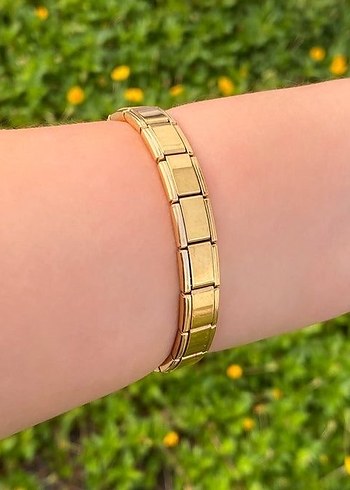 Gold çelik renk bozulmayan charm bileklik - Görsel 2