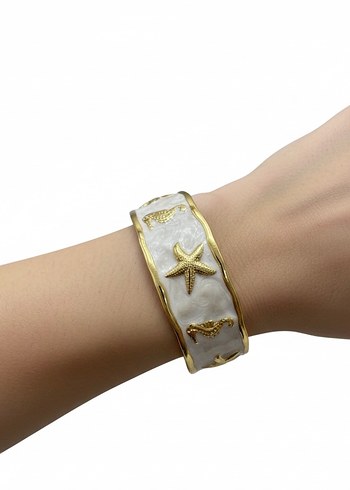 Paris Esintili Deniz temalı Altın Bileklik - Görsel 3