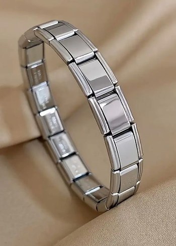 Gümüş renk unisex charm bileklik - Görsel 2