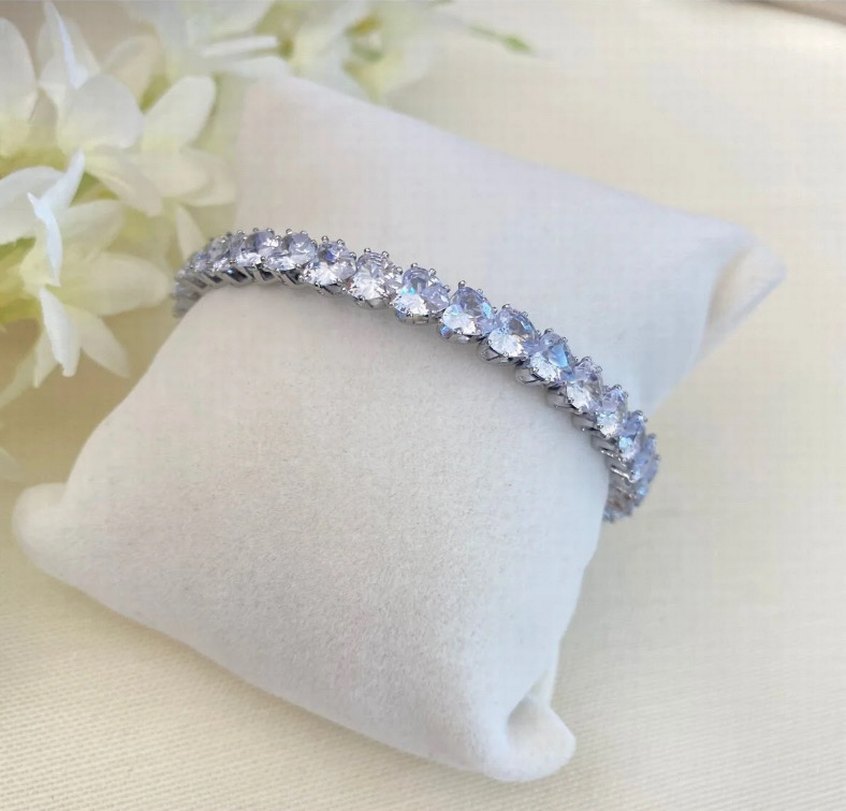 Zirkon taşlı Minimalist Kadın Bileklik - Görsel 2