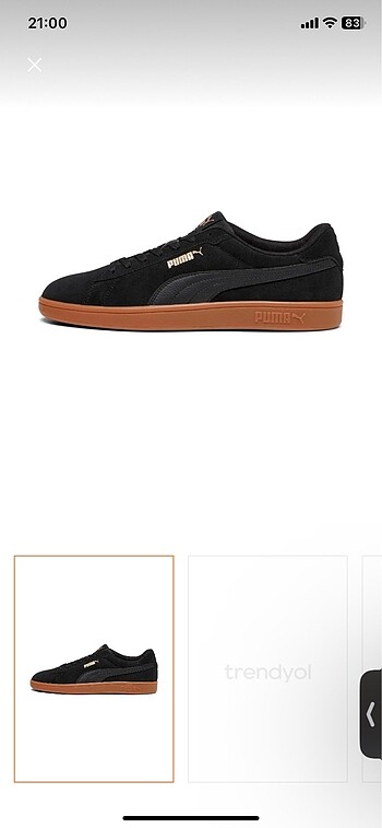 puma siyah smash 3.0 sneaker