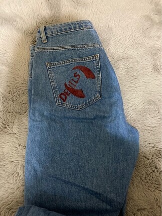 36 Beden Desenli boyfriend jeans