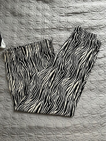 zebra desen bol pantolon