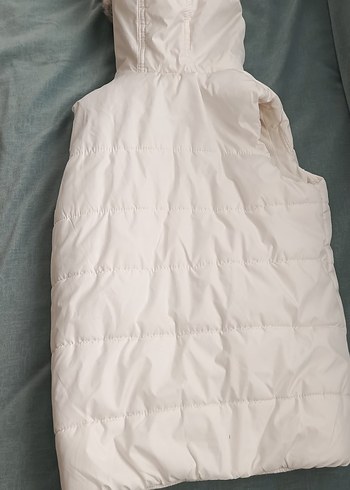 9 Yaş Beden Beyaz Fermuarlı Kız Çocuk Şişme Yelek