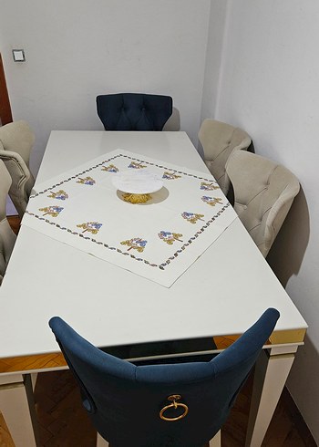 Beden beyaz Renk masa sandalye takımı