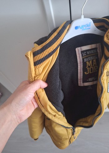 Sarı Erkek Çocuk Düğmeli Street Wear Mont - Görsel 2