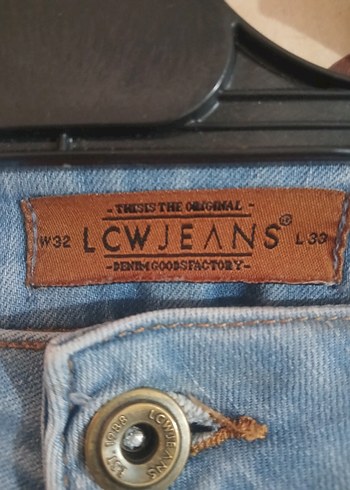 33 Beden mavi Renk Pastel Mavi Erkek Denim Pantolon