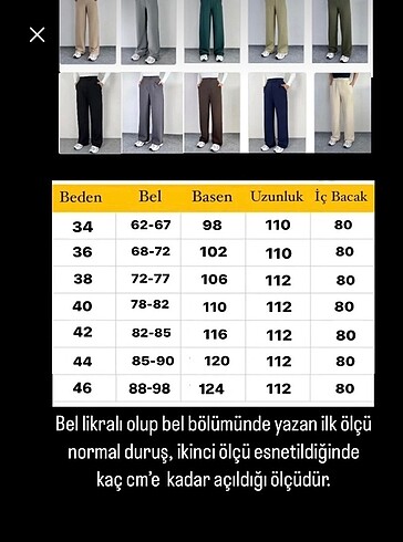 44 Beden yeşil Renk Palazzo pantolon