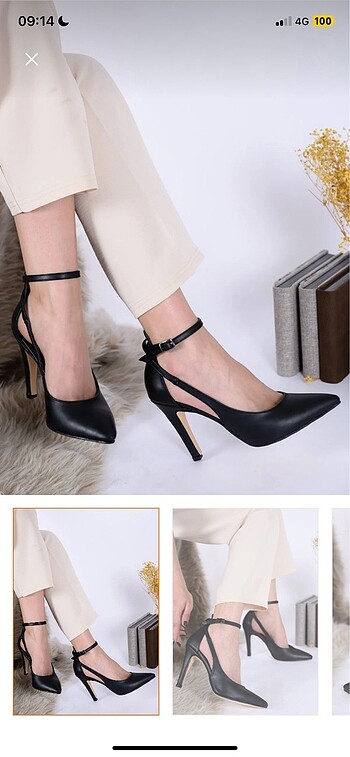 Kadın siyah stiletto