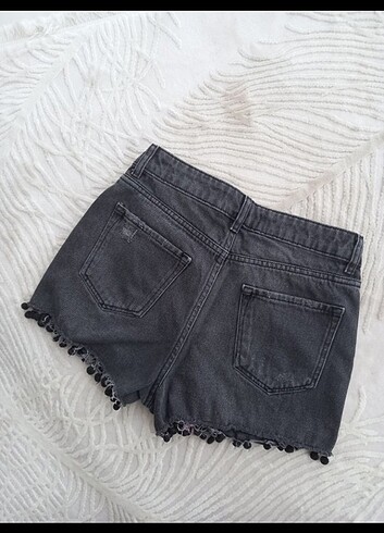 Zara Zara siyah jean şort 