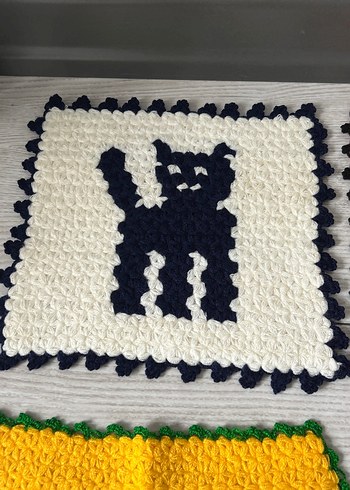 Desenli Renkli Çeyizlik El Örgüsü Lifler - Görsel 3