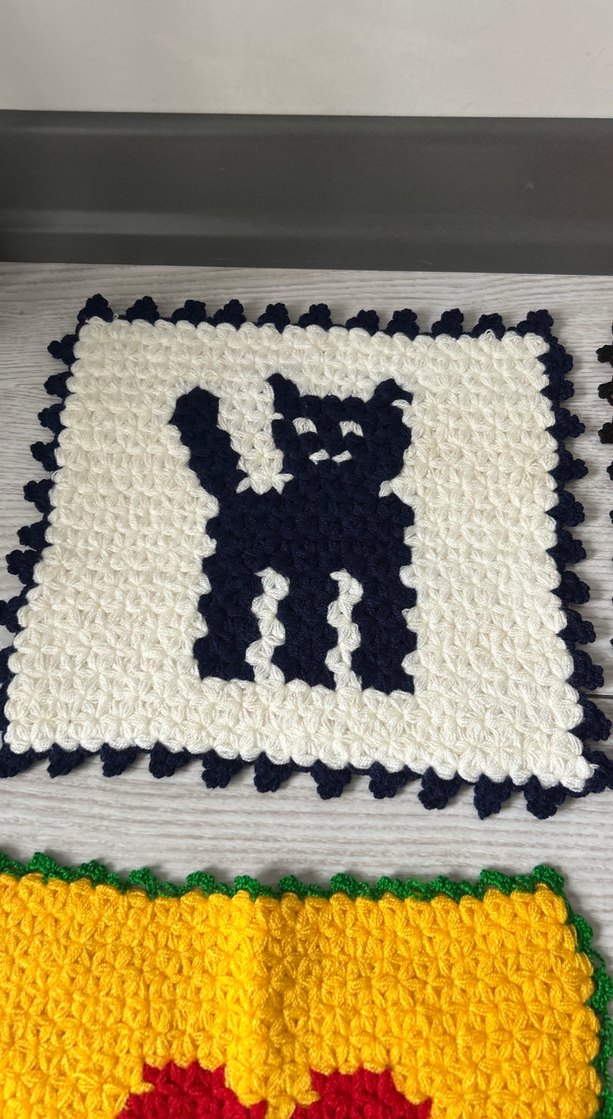 Desenli Renkli Çeyizlik El Örgüsü Lifler - Görsel 3