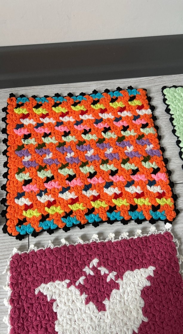 Desenli Renkli Çeyizlik El Örgüsü Lifler - Görsel 4