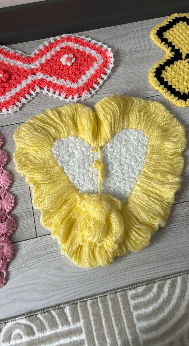 Renkli El Örgüsü Çeyizlik Lifler - Görsel 3