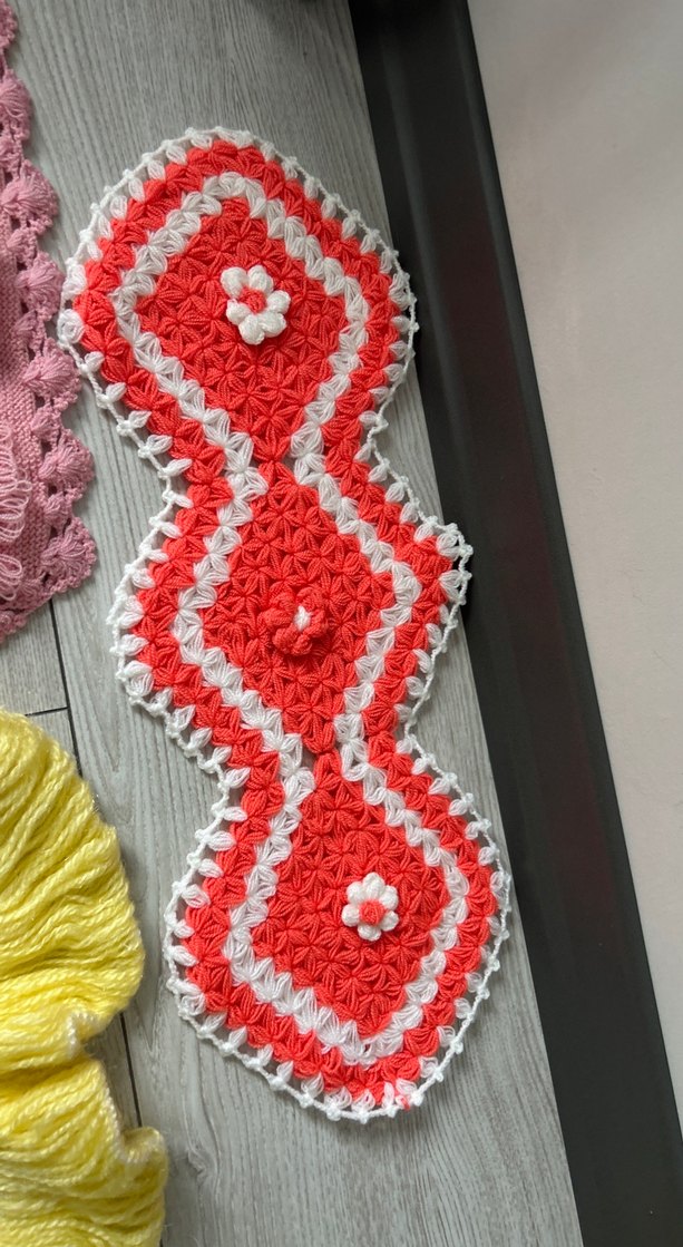 Renkli El Örgüsü Çeyizlik Lifler - Görsel 5