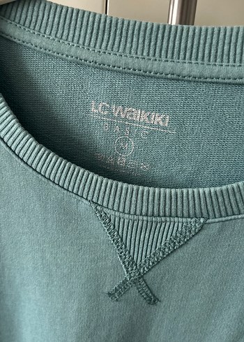 Turkuaz Erkek Bisiklet Yaka Uzun Kollu Sweatshirt - Görsel 4