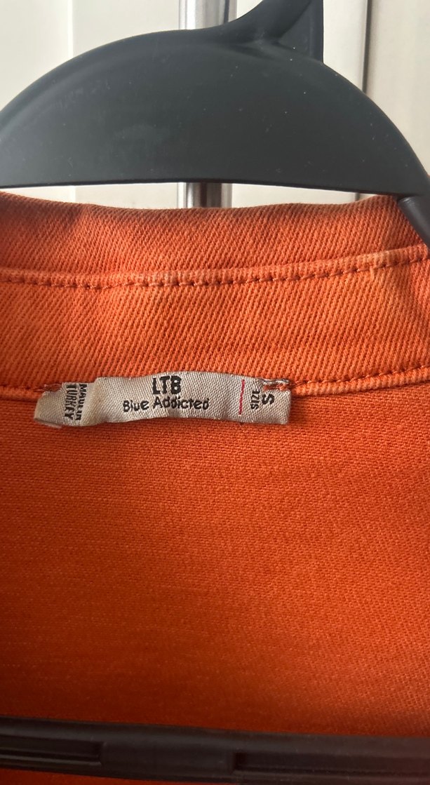 Düğmeli Kadın Kot  Ceket - Görsel 5