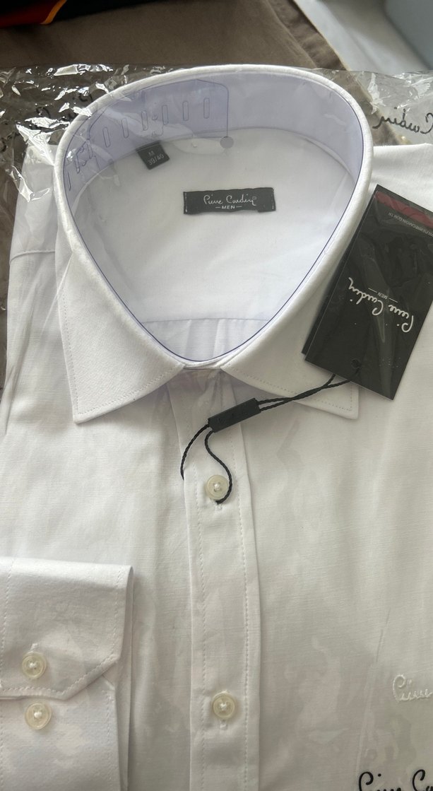 Pierre Cardin Beyaz Pamuklu Uzun Kollu Gömlek - Görsel 3