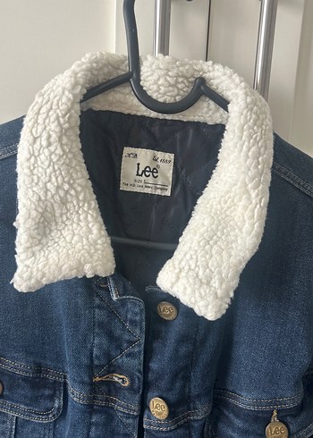 Lee Kadın Mavi Kot Ceket, Düğmeli, Rahat Kesim - Görsel 5