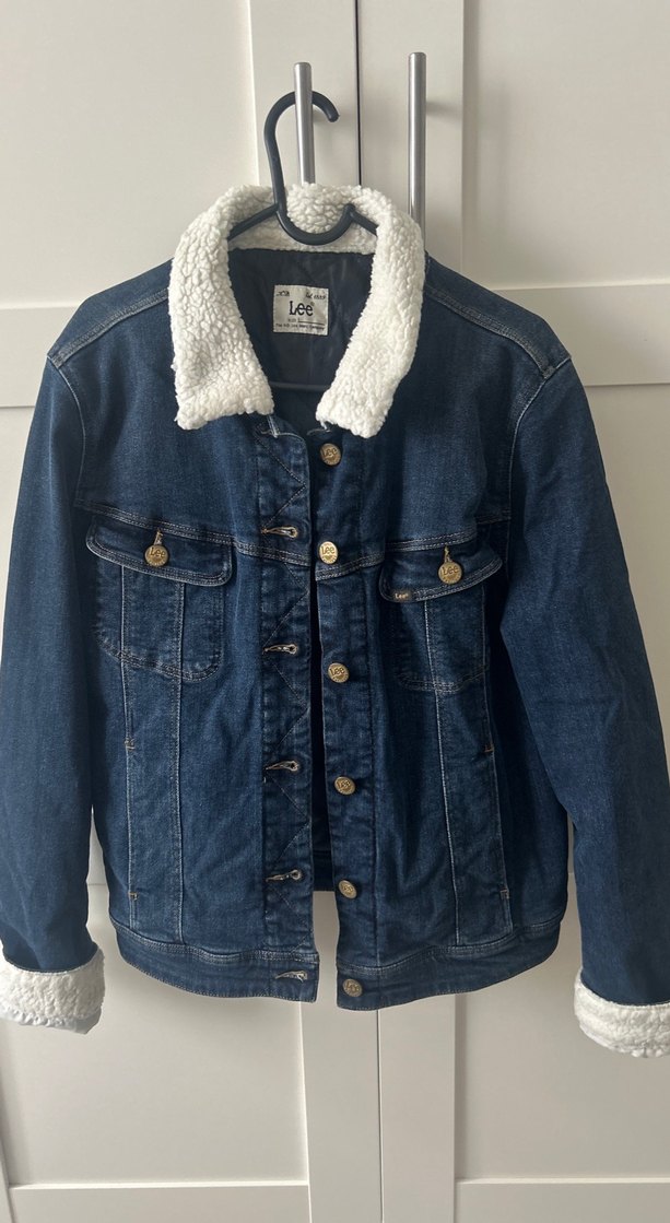 Lee Kadın Mavi Kot Ceket, Düğmeli, Rahat Kesim - Görsel 2