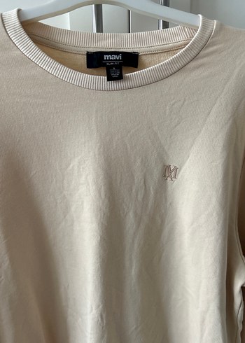 Bej Erkek Uzun Kollu Sweatshirt - Görsel 3