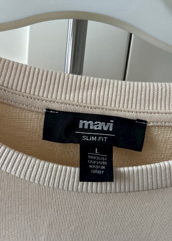 Bej Erkek Uzun Kollu Sweatshirt - Görsel 5