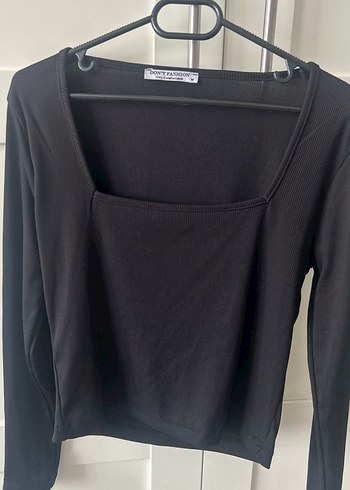 Siyah Uzun Kollu Kadın Bluz - Görsel 2