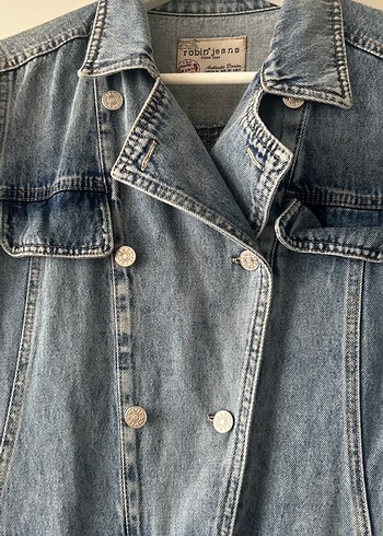 Kadın Mavi Denim Midi Tulum - Görsel 7