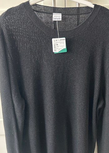 Siyah Erkek Yün Örgü Kazak - Görsel 2