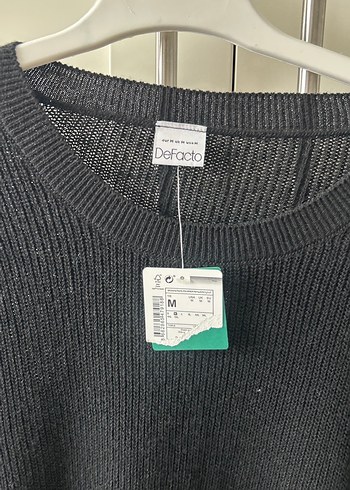 Siyah Erkek Yün Örgü Kazak - Görsel 3