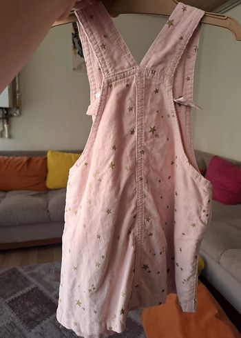 LC Waikiki Kız Çocuk Pembe Yıldızlı Askılı Elbise