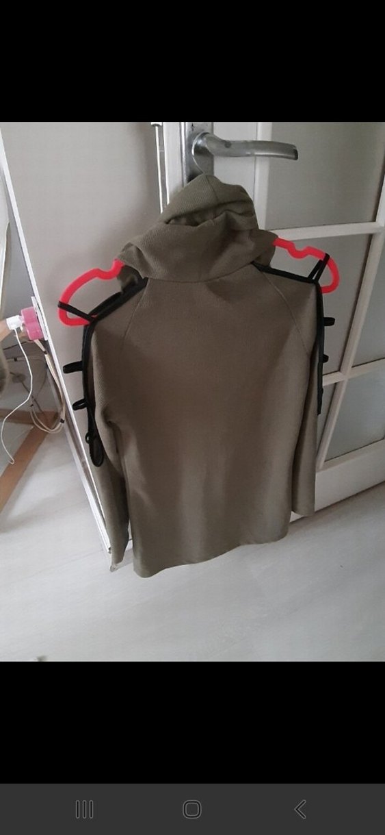 yesilMidi Hamile Kemerli Boğazlı Ceket - Görsel 2