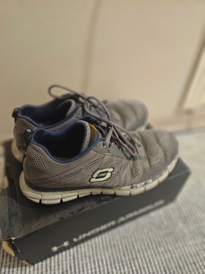 Gri Erkek Spor Ayakkabı Bağcıkları - Görsel 2