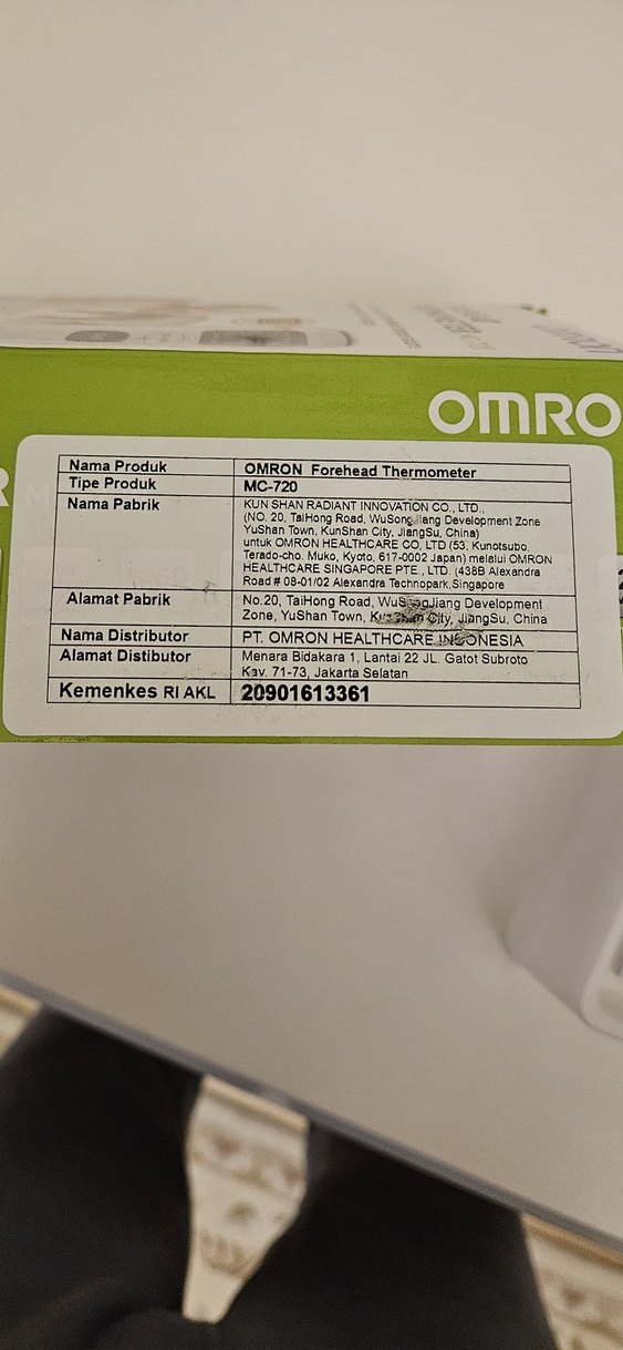 Omron MC-720 Temassız Alından Ateş Ölçer - Görsel 2