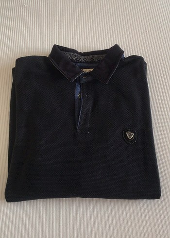 Siyah Erkek Uzun Kollu Polo Tişört